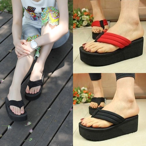 platform wedge thong sandals