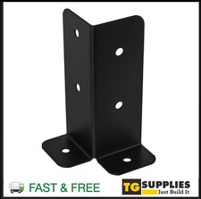 Heavy Duty Black Pergola Bolt Down Post Support - Post Corner Pergola Bracket