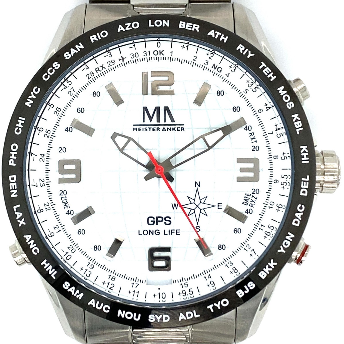 Herrenuhr Meister Anker GPS Funkuhr Long Life mit Box - Main Image