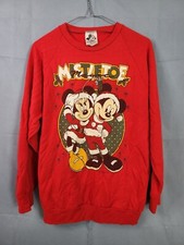 Vintage Disney Mickey & Minnie Christmas Crewneck Size M Made In USA
