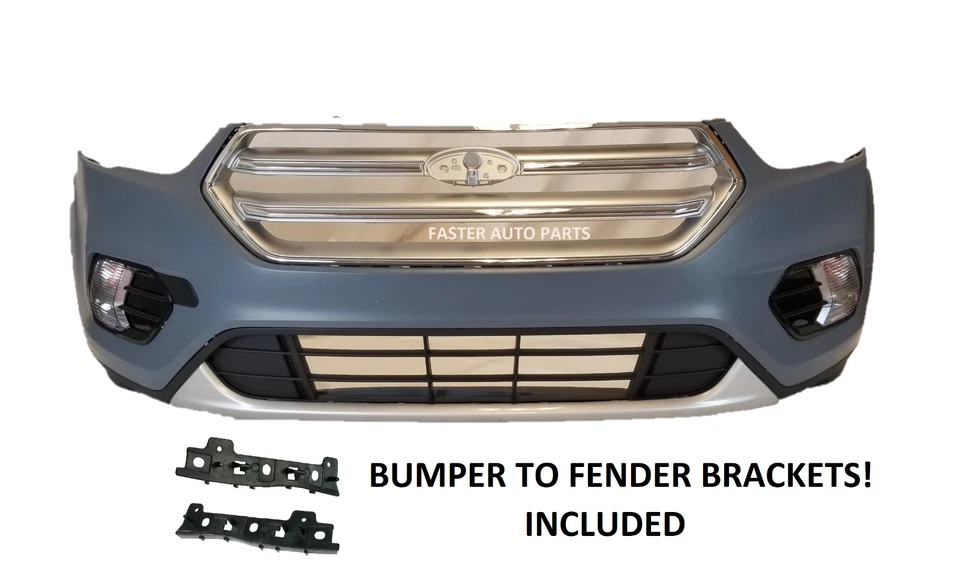 Cubierta de parachoques delantero Ford Escape 2017 2018 2019 con parrillas y faros antiniebla ¡NUEVA! Foto 2 de 4