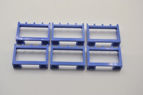 Lego 6 x Hinge Vehicle Roof Holder Blue 4214