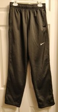 Nike KO Dark Gray Grey Therma-FIT Athletic Fleece Lined Pants Boys Youth XL