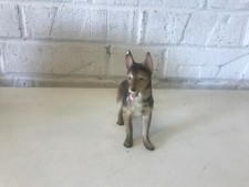 Vintage Japanese German Shepherd Figurine Standing with Makers Mark