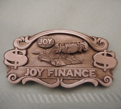 New-Old JOY FINANCE Coal Mining Continuous Miner Heavy Belt Buckle #815 of 1000