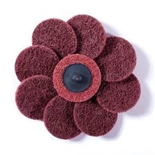 USA MADE 50 pcs 2 inch Medium Surface Conditioning Discs Roll Lock Sanding Pads