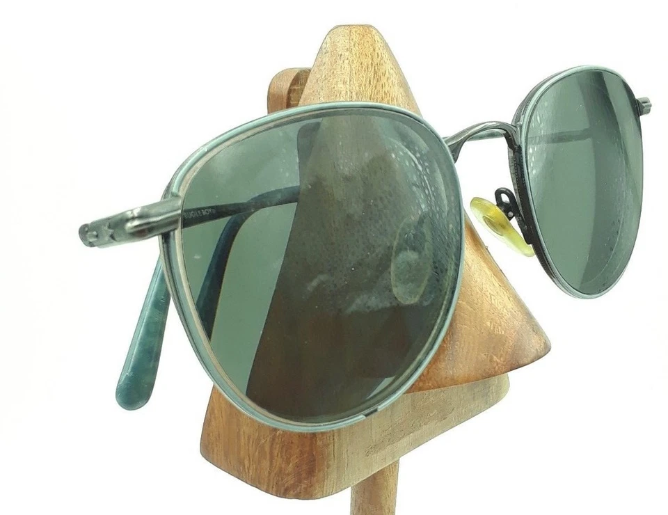 Gafas de sol redondas vintage Bugle Boy azul gris metal SOLO MARCOS Foto 2 de 4