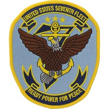 U.S. Navy Seventh Fleet Patch (4" Wide x 5" High) P5499