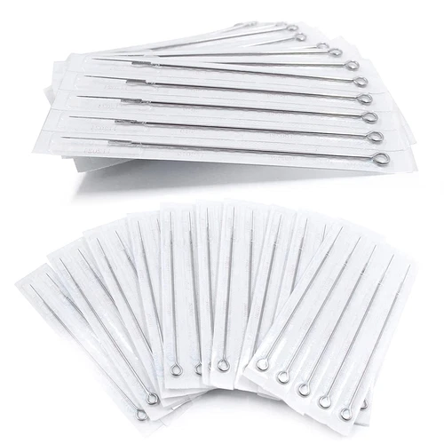 25,50,100 pcs Disposable Sterile Tattoo Needles Round Liner Shader Magnum Flat - product listing photo