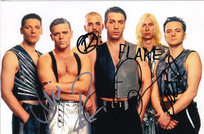 Autographs Rock | RAMMSTEIN | 1997 Photo (Group Picture Color) + 6