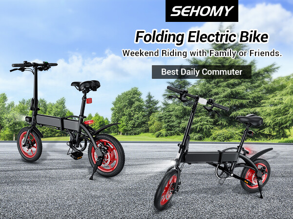 14"Folding City Electric Bike Commuter e Bicycle 350W 36V Safe EBike for  Adults | eBay