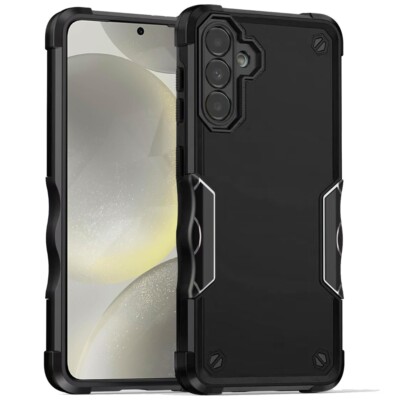 For Samsung S24+/S25+ Case Exquisite Grip Design Shockproof + Tempered Glass