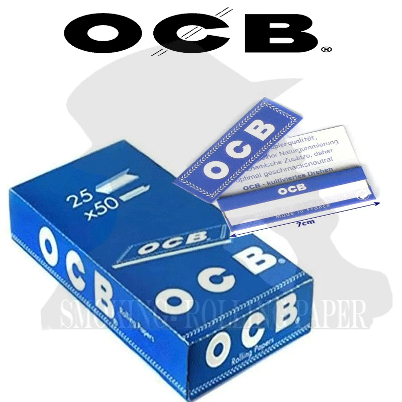 Cartine Ocb Corte Blue e Lino Scatola Da 25 Libretti