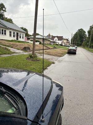 4-Inch Short Black Aluminum Antenna Mast For 1997-2011 Dodge Dakota - AM/FM, Direct Replacement