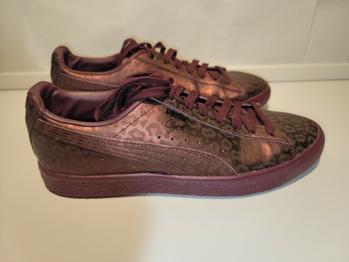 puma clyde burgundy