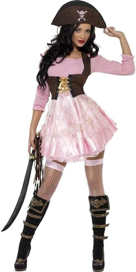 Ladies Fever Buccaneers Bounty Pirate Costume Medium