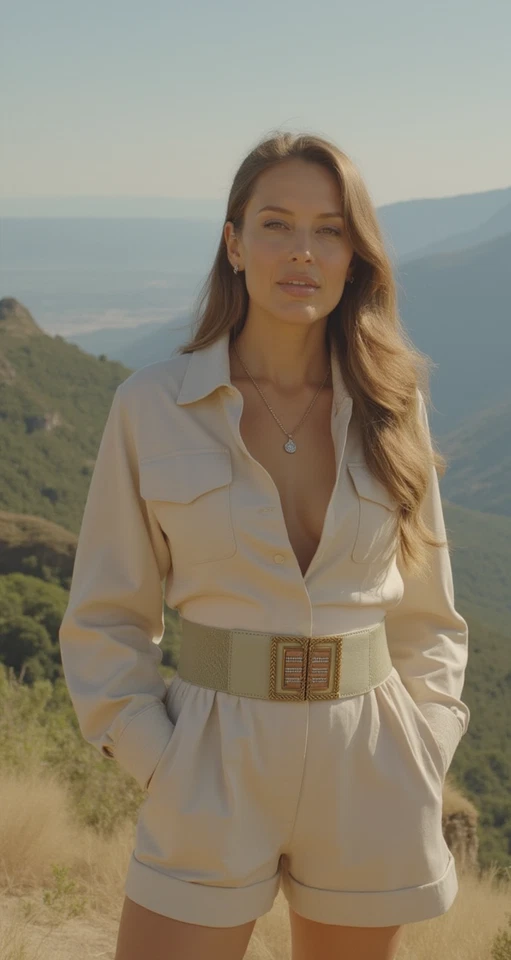 Mujeres Marfil Crema Elástico Especial Moda Cinturón Dorado Bling Cuadrado Hebilla Ajuste S M Foto 3 de 4