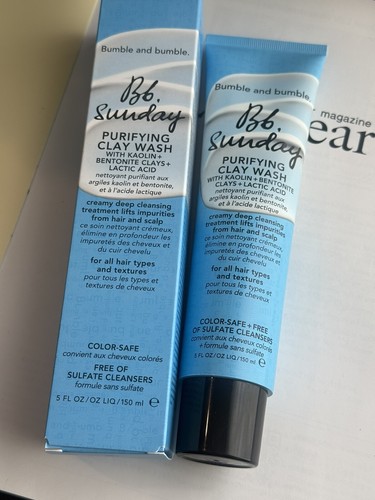Bumble and Bumble Bb. Sunday Purifying Clay Wash Deep Clean Lactic 5oz 150ml NIB - Picture 12 of 13