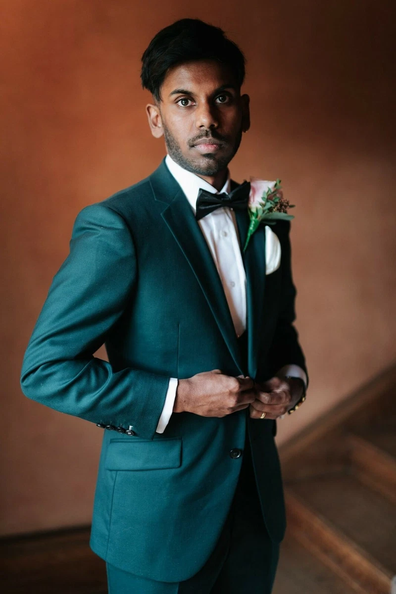 Emerald green 2024 suit mens