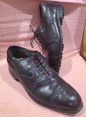 Mocassins FootJoy VINTAGE SUPER RARE VÉRITABLE ALLIGATOR taille 9 1/2 C