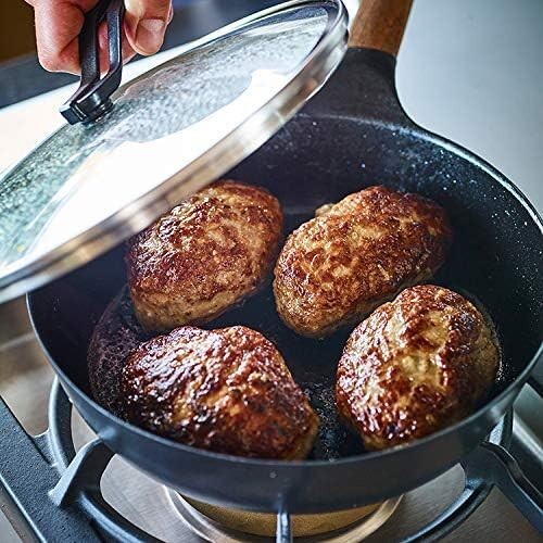 Vermicular Frying Pan 26cm Cast Iron Enamel Walnut FP26-WN Japan