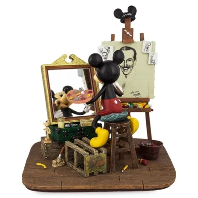 Figurine Disneyland Paris Autoportrait MICKEY WALT DISNEY