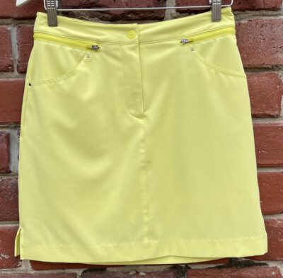 EP Pro Womens Sz 2 Golf Skort Skirt Yellow
