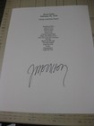 Jim Morrison signed 1970 doors setlist Reproduction