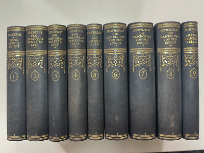 Gesammelte Werke des William Makepeace Thackeray 9 Bände 1909
