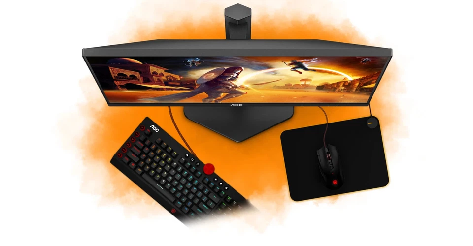 AOC G4 Q27G4XF 27" Fast IPS LED Quad HD G-Sync 180Hz 1ms Gaming Monitor NEW! - Image 2 of 4