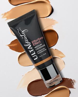 ULTA BEAUTY EFFORTLESS EFFECT MEDIUM COVERAGE, 6 COLOR CHOICE TAN DEEP DARK NEW