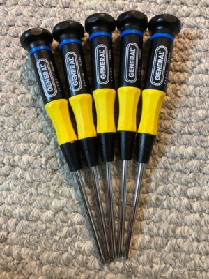 General Tools 712001 Precision Screwdriver(Lot of 5 Pcs)( Brand New)