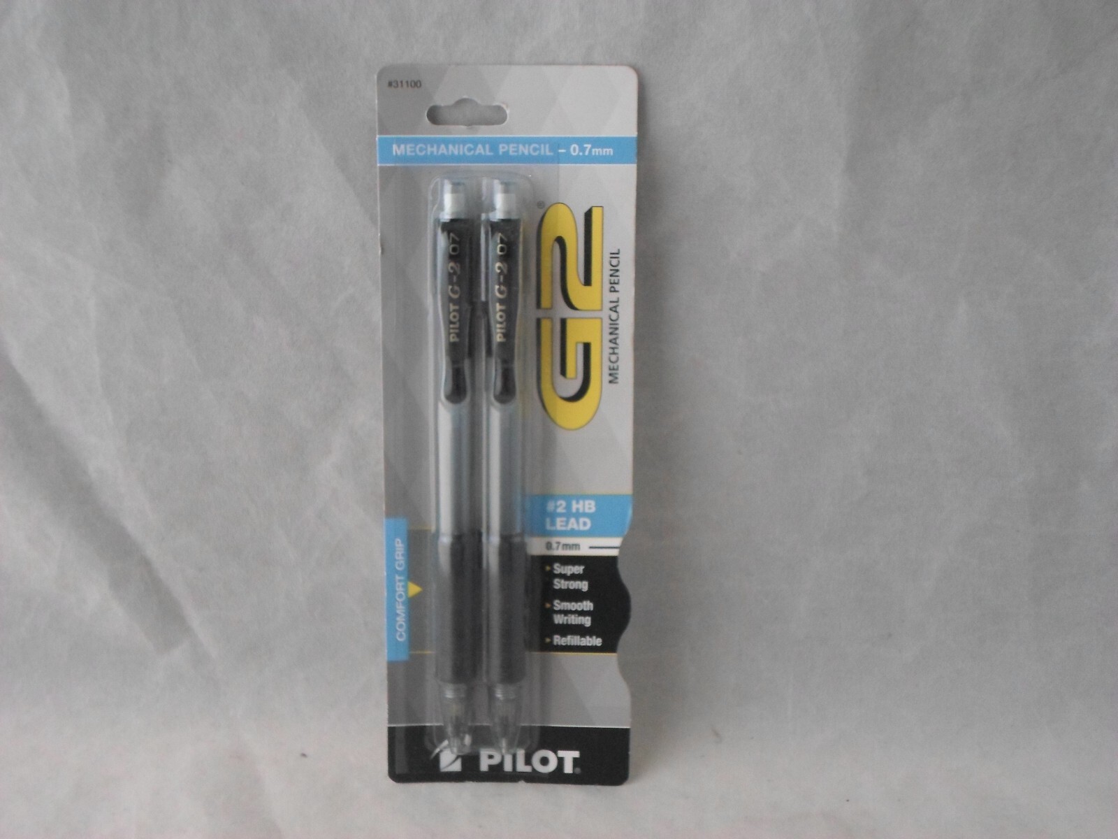 Pilot G2 Comfort Grip Mechanical Pencils, 0.7mm 2 Pencils                    A21