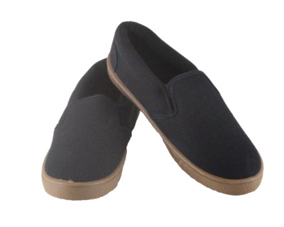 Fabkids Boys' Solid Basic Slip On Sneakers 3 Black NWOB