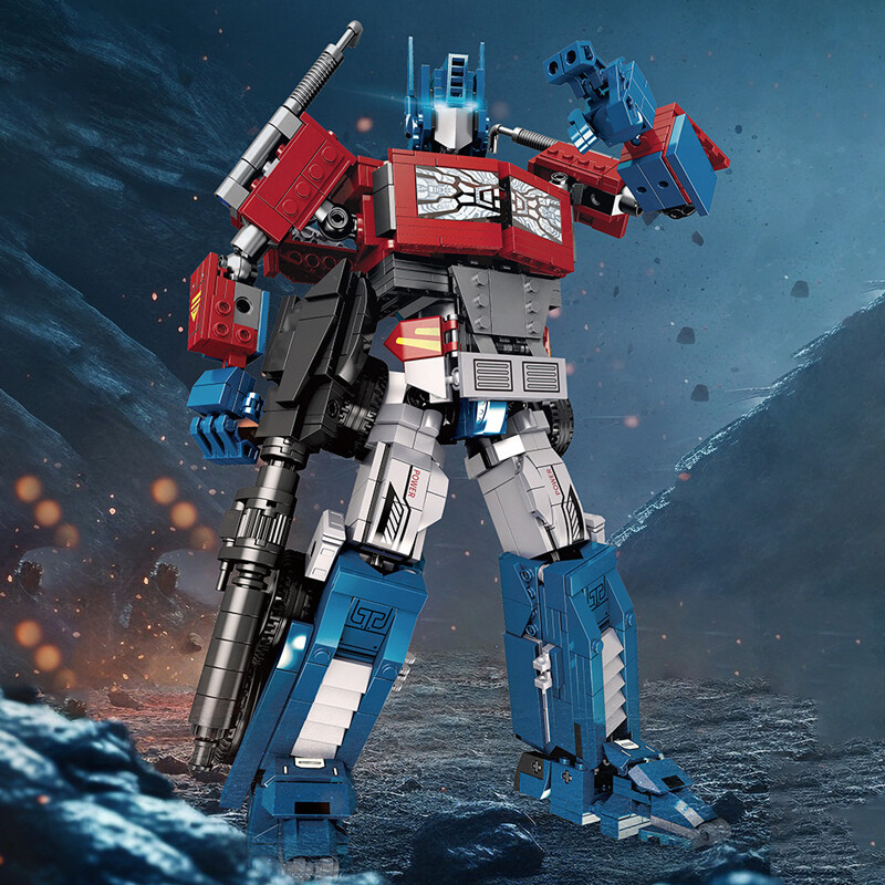 トランスフォーマー ツーインワン　セット JIESTAR JJ9022 Transform Robot Optimus Prime 2IN1 with 928 Pieces