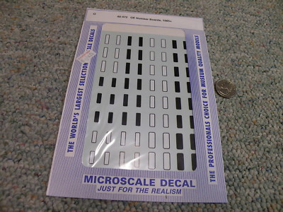 Microscale decals O 48-472 GE number boards 1985+ F145 | eBay