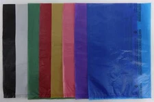 Qty. 100 High-Density Bags 8.5" x 11" Plastic Merchandise Variety of Colors