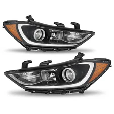 For 2017 2018 Hyundai Elantra Halogen Headlight Replacement Driver Passenger 2PC
