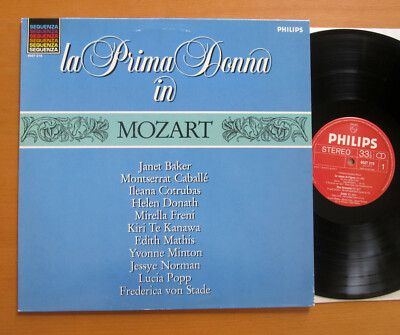 Philips 6527 219 La Prima Donna In Mozart Baker Popp Kanawa Caballe etc NM/EX