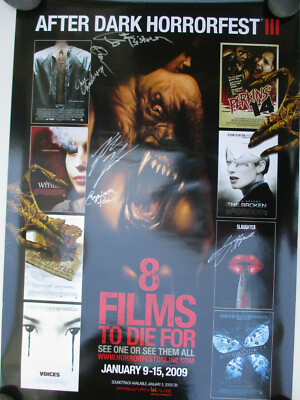 Horrorfest Signed Poster Horror Sci Fi Classic After Dark Cult 2009