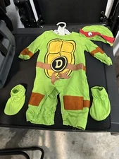 Toddler Teenage Mutant Ninja Turtles 4-in-1 Halloween Costume 6-12 Months #1071