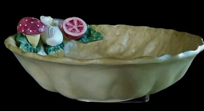 * Signed''Walter Hatches'' *Cabbage Serving Bowl *Italy Tableware 12X13X4.5''
