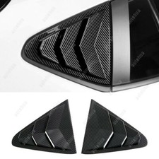 For Subaru Crosstrek Rear Quarter Window Louver Cover Air Vent Carbon Fiber Trim For Subaru Crosstrek Rear Quarter Window Louver Cover Air Vent Carbon Fiber Trim