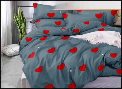 Bettwäsche ArtNr. 1401 Set Baumwolle Bett Garnitur 200x220cm 3tlg.