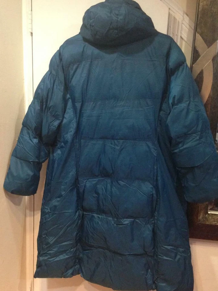 Jaqueta casaco acolchoado feminina inverno lavável pele parka com capuz plus 22W 2X - Imagem 3 de 4