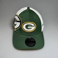 Green Bay Packers Hat Fitted Cap S/M Shadow Tech Mesh New Era 39Thirty