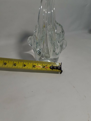  Action International LTD. Clear Blown Glass Basket Vase. China Republic  - 第 8/8 張圖片