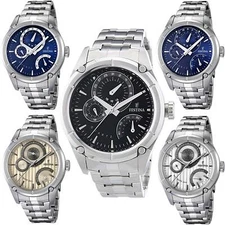 Festina F16669 Steel Date Day Week Multifunction Men's Watch