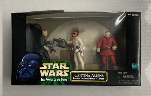Cantina Aliens 3 Figure Set Star Wars Power Of The Force Labria Hasbro ...
