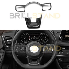 For Nissan Rogue 2021-2025 Carbon Style Steering Wheel Cover Trim Accessories